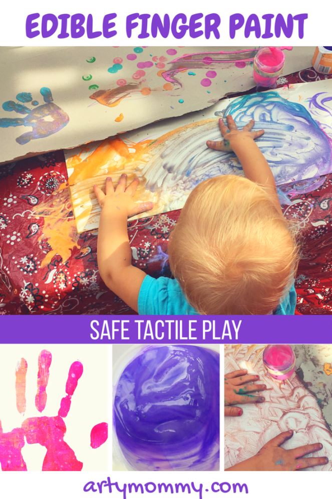 Edible finger paint safe tactile play artymommy.com