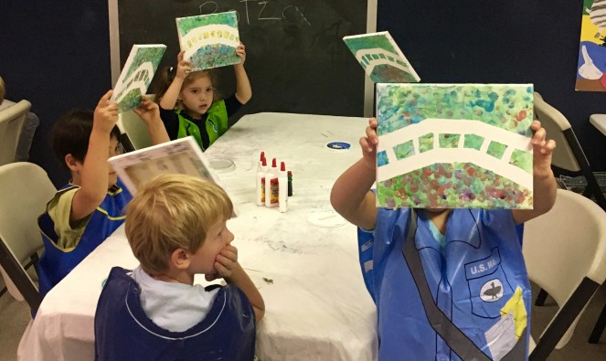 Monet Impressionism project Fine Art Class for preschool and kindergarten 